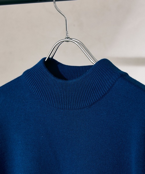 JOURNAL STANDARD relume（ジャーナルスタンダード　レリューム）の「◆sweat-like モックネックニット（ニット/セーター・メンズ・ブルー/ブラック/ナチュラル/パープル/グリーン・M/L）」の11枚目の写真