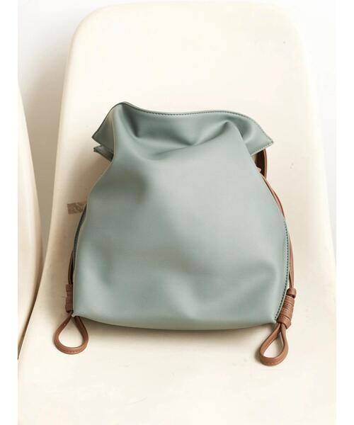 earth music&ecology（アースミュージックアンドエコロジー）の「結び目巾着ショルダーバッグ（ショルダーバッグ・レディース・ブラウン/ブラック/ボルドー/グリーン・FREE）」の22枚目の写真