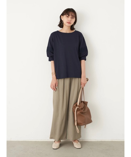 earth music&ecology（アースミュージックアンドエコロジー）の「結び目巾着ショルダーバッグ（ショルダーバッグ・レディース・ブラウン/ブラック/ボルドー/グリーン・FREE）」の12枚目の写真