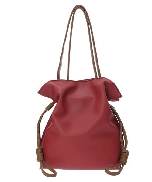 earth music&ecology（アースミュージックアンドエコロジー）の「結び目巾着ショルダーバッグ（ショルダーバッグ・レディース・ブラウン/ブラック/ボルドー/グリーン・FREE）」の13枚目の写真