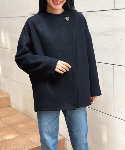 Banner Barrett（バナーバレット）の「２WAYメルトンショートコート（その他アウター・レディース・アイボリー/グリーン/カーキ/ネイビー・38）」の4枚目の写真