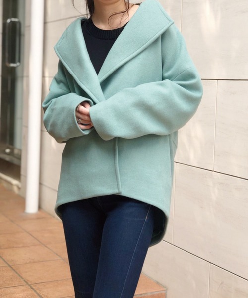 Banner Barrett（バナーバレット）の「２WAYメルトンショートコート（その他アウター・レディース・アイボリー/グリーン/カーキ/ネイビー・38）」の20枚目の写真