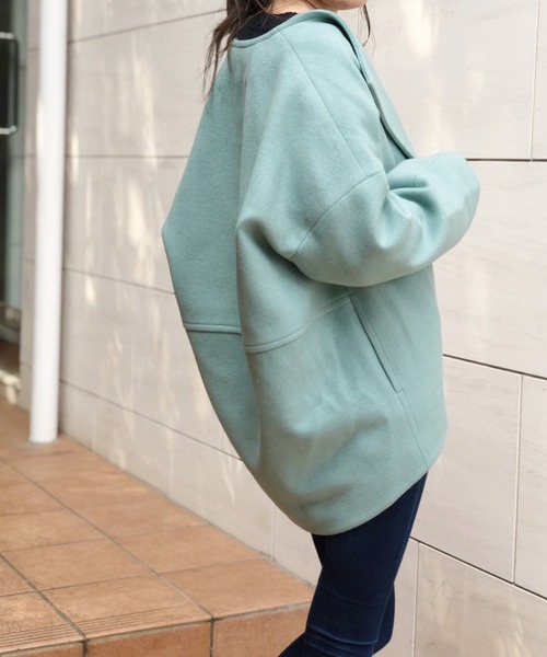 Banner Barrett（バナーバレット）の「２WAYメルトンショートコート（その他アウター・レディース・アイボリー/グリーン/カーキ/ネイビー・38）」の16枚目の写真