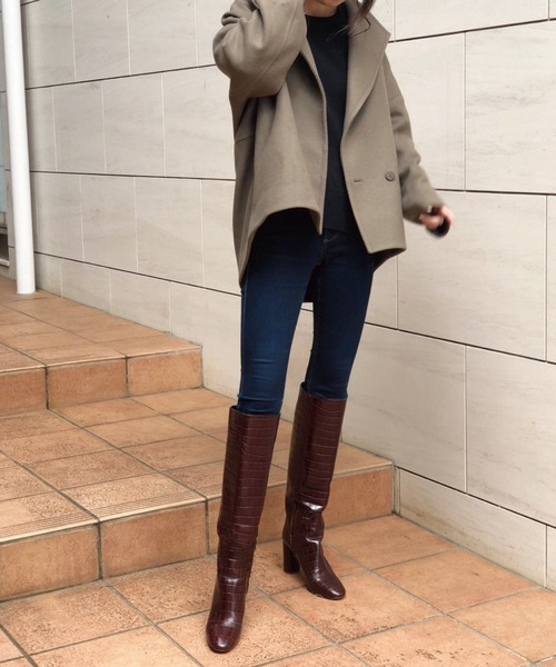 Banner Barrett（バナーバレット）の「２WAYメルトンショートコート（その他アウター・レディース・アイボリー/グリーン/カーキ/ネイビー・38）」の12枚目の写真