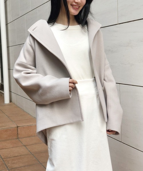 Banner Barrett（バナーバレット）の「２WAYメルトンショートコート（その他アウター・レディース・アイボリー/グリーン/カーキ/ネイビー・38）」の13枚目の写真