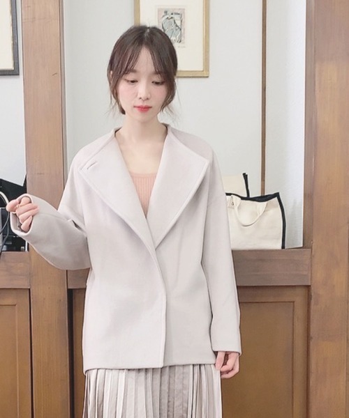 Banner Barrett（バナーバレット）の「２WAYメルトンショートコート（その他アウター・レディース・アイボリー/グリーン/カーキ/ネイビー・38）」の5枚目の写真