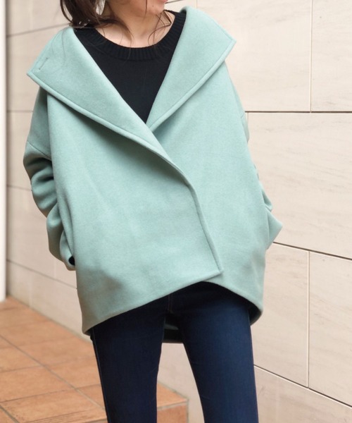 Banner Barrett（バナーバレット）の「２WAYメルトンショートコート（その他アウター・レディース・アイボリー/グリーン/カーキ/ネイビー・38）」の8枚目の写真