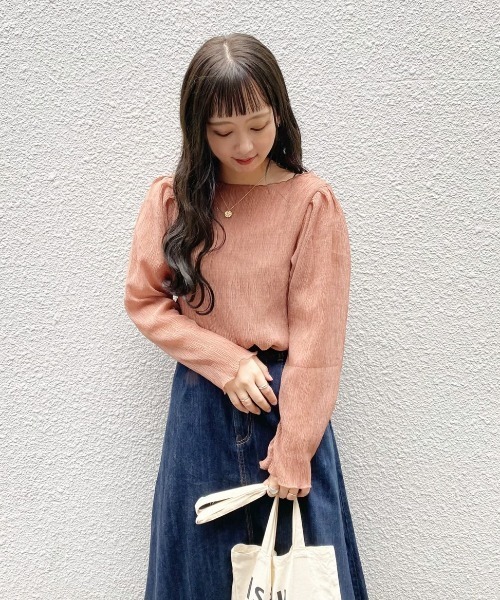 archives（アルシーヴ）の「肩タック楊柳ブラウス（Tシャツ/カットソー・レディース・ブラック/アイボリー/ブルーグレー/モカ/オフホワイト・MEDIUM）」の16枚目の写真