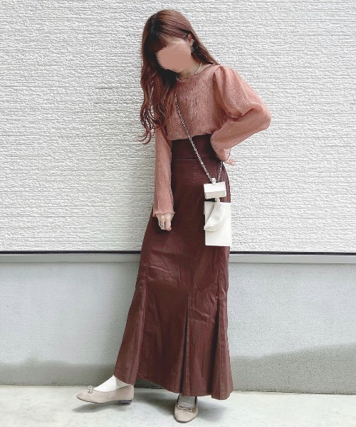 archives（アルシーヴ）の「肩タック楊柳ブラウス（Tシャツ/カットソー・レディース・ブラック/アイボリー/ブルーグレー/モカ/オフホワイト・MEDIUM）」の19枚目の写真