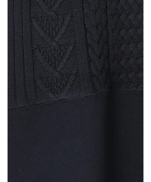 CRAFT STANDARD BOUTIQUE（クラフトスタンダードブティック）の「ニットドッキング裏毛プルオーバー　＊（ニット/セーター・メンズ・ネイビー/グレイッシュベージュ/アイボリー/チャコールグレー・M/LL/L）」の16枚目の写真