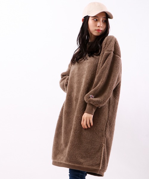 JEMORGAN（ジェーイーモーガン）の「JEMORGAN ボアボンディングワンピース（ワンピース・レディース・モカ/ブラック・FREE）」の18枚目の写真