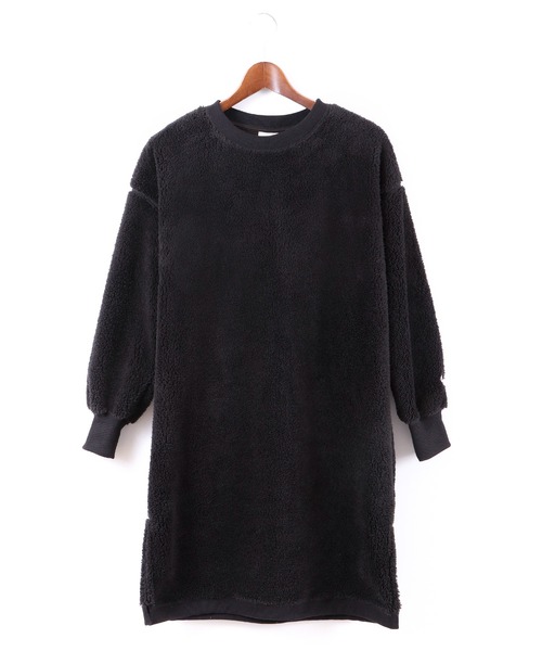 JEMORGAN（ジェーイーモーガン）の「JEMORGAN ボアボンディングワンピース（ワンピース・レディース・モカ/ブラック・FREE）」の5枚目の写真