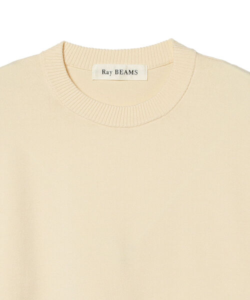 Ray BEAMS(レイビームス)の「Ray BEAMS / 裾キリカエ クルーネック ニット(ニット/セーター・レディース・ナチュラル/ブラック・ONE SIZE)」の15枚目の写真