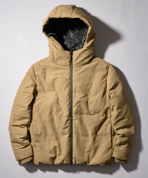 Anchor Smith（アンカー スミス）の「ブライトNCファブリックフードダウンジャケット（ダウンジャケット/コート・メンズ・ベージュ/ネイビー・M/L/XL）」の2枚目の写真