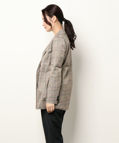 Ritzy(リッツィー)の「チェックダブルジャケット(テーラードジャケット・レディース・ブラウン・M/L/XL)」の11枚目の写真