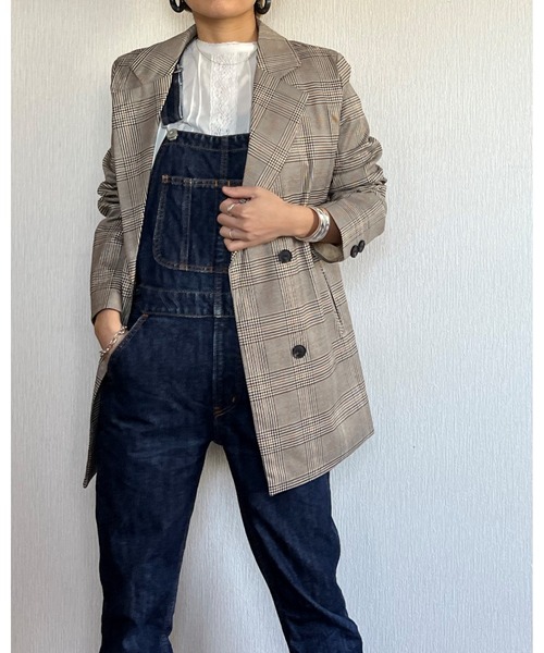 Ritzy(リッツィー)の「チェックダブルジャケット(テーラードジャケット・レディース・ブラウン・M/L/XL)」の21枚目の写真