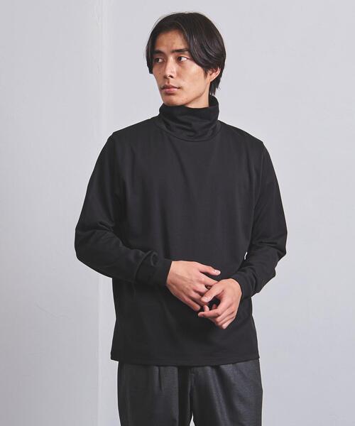 UNITED ARROWS（ユナイテッドアローズ）の「＜UNITED ARROWS＞ シルケット コットン オフタートル（Tシャツ/カットソー・メンズ・ホワイト/ブラック/ダークグレー・XL/S/M/L）」の2枚目の写真