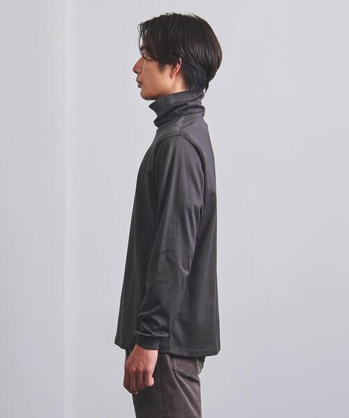 UNITED ARROWS（ユナイテッドアローズ）の「＜UNITED ARROWS＞ シルケット コットン オフタートル（Tシャツ/カットソー・メンズ・ホワイト/ブラック/ダークグレー・XL/S/M/L）」の7枚目の写真