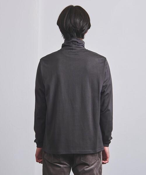 UNITED ARROWS（ユナイテッドアローズ）の「＜UNITED ARROWS＞ シルケット コットン オフタートル（Tシャツ/カットソー・メンズ・ホワイト/ブラック/ダークグレー・XL/S/M/L）」の4枚目の写真