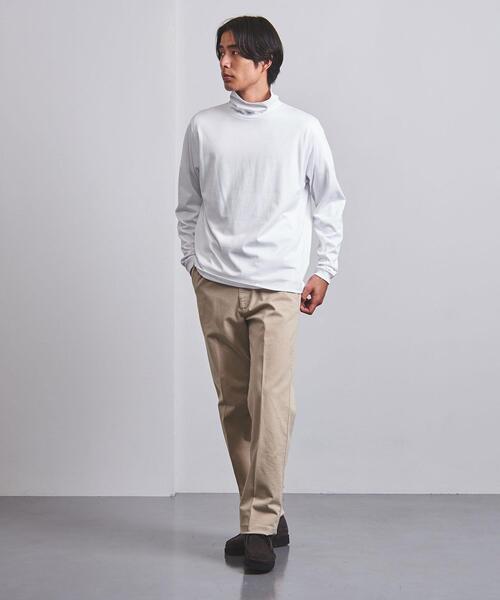 UNITED ARROWS（ユナイテッドアローズ）の「＜UNITED ARROWS＞ シルケット コットン オフタートル（Tシャツ/カットソー・メンズ・ホワイト/ブラック/ダークグレー・XL/S/M/L）」の5枚目の写真
