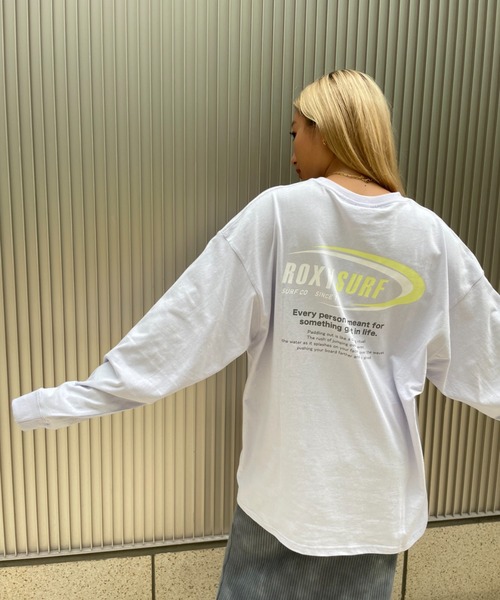 ROXY(ロキシー)の「【ZOZO限定アイテム】OVAL LONGSLEEVE TEE/ロキシー長袖バックプリントロンT(Tシャツ/カットソー・レディース・ブラック/ホワイト/パープル・FREE)」の13枚目の写真