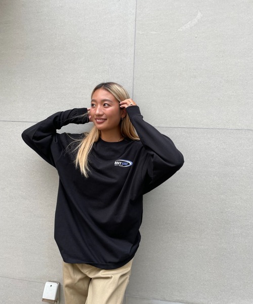 ROXY(ロキシー)の「【ZOZO限定アイテム】OVAL LONGSLEEVE TEE/ロキシー長袖バックプリントロンT(Tシャツ/カットソー・レディース・ブラック/ホワイト/パープル・FREE)」の20枚目の写真