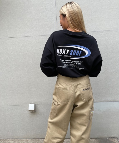 ROXY(ロキシー)の「【ZOZO限定アイテム】OVAL LONGSLEEVE TEE/ロキシー長袖バックプリントロンT(Tシャツ/カットソー・レディース・ブラック/ホワイト/パープル・FREE)」の9枚目の写真