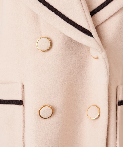 MIIA（ミーア）の「セーラーカラーコート（その他アウター・レディース・ベージュ/ブラック/オフホワイト・FREE）」の14枚目の写真