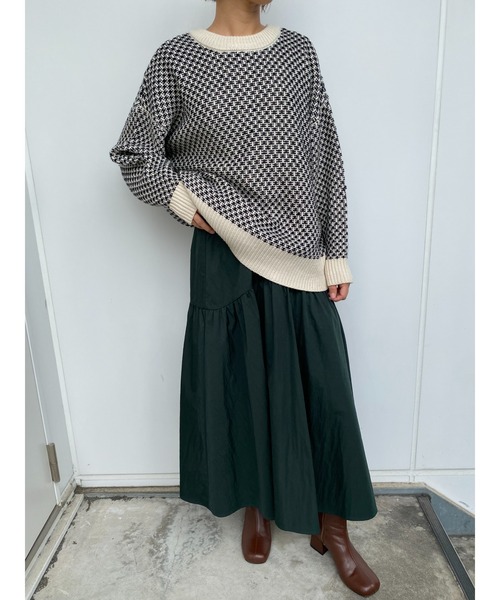 MLI'A(エムリア)の「2Wayリンクス柄クルーネック/カーディガン(カーディガン/ボレロ・レディース・ブラック系その他/アイボリー系3・M)」の13枚目の写真