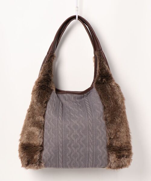 alcali（アルカリ）の「【ナパリ】ショルダーバッグ（ショルダーバッグ・レディース・ベージュ/グレー・FREE）」の2枚目の写真