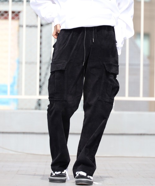 FIVE BROTHER（ファイブブラザー）の「FIVE BROTHERS/ファイブブラザーズ ベロアパンツ（カーゴパンツ・メンズ・ブラック/ブラウン/ネイビー・L/M）」の19枚目の写真