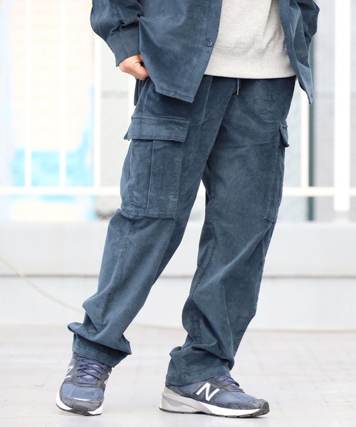 FIVE BROTHER（ファイブブラザー）の「FIVE BROTHERS/ファイブブラザーズ ベロアパンツ（カーゴパンツ・メンズ・ブラック/ブラウン/ネイビー・L/M）」の22枚目の写真