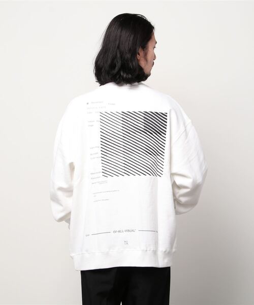 A4A（エーフォーエー）の「A4A (エーフォーエー)BLOCK CHECK クルーネックスウェット（スウェット・メンズ・ホワイト/ブラック・FREE）」の5枚目の写真