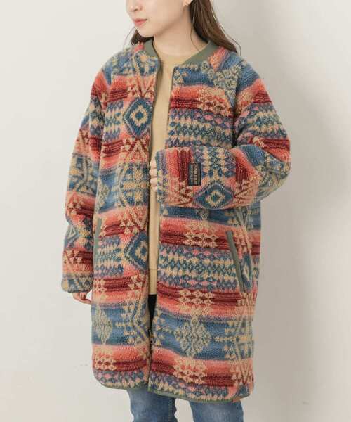 PENDLETON(ペンドルトン)の「ROXY PENDLETON BOA JACKET(ダウンジャケット/コート・レディース・ブラック系その他/レッド系その他・MEDIUM)」の3枚目の写真