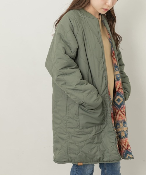 PENDLETON(ペンドルトン)の「ROXY PENDLETON BOA JACKET(ダウンジャケット/コート・レディース・ブラック系その他/レッド系その他・MEDIUM)」の5枚目の写真