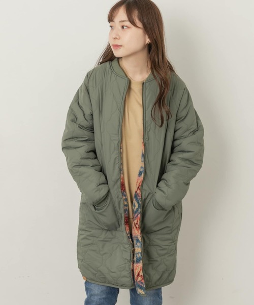 PENDLETON(ペンドルトン)の「ROXY PENDLETON BOA JACKET(ダウンジャケット/コート・レディース・ブラック系その他/レッド系その他・MEDIUM)」の6枚目の写真
