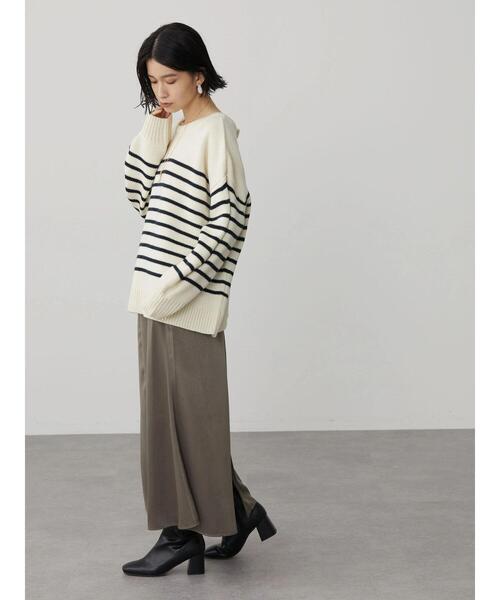 2WAYボーダーニットカーディガン（カーディガン/ボレロ）｜AMERICAN