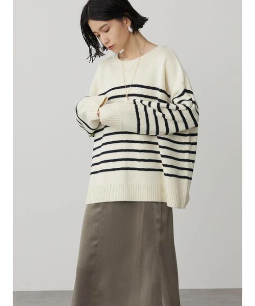 AMERICAN HOLIC（アメリカンホリック）の「2WAYボーダーニットカーディガン（カーディガン/ボレロ・レディース・ブルー系その他2/ブラック系その他4/ホワイト系その他4・FREE）」の21枚目の写真