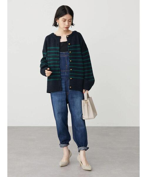 AMERICAN HOLIC（アメリカンホリック）の「2WAYボーダーニットカーディガン（カーディガン/ボレロ・レディース・ブルー系その他2/ブラック系その他4/ホワイト系その他4・FREE）」の18枚目の写真