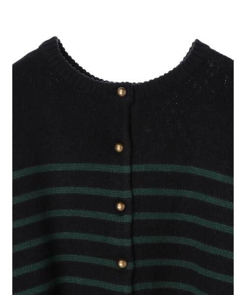 AMERICAN HOLIC（アメリカンホリック）の「2WAYボーダーニットカーディガン（カーディガン/ボレロ・レディース・ブルー系その他2/ブラック系その他4/ホワイト系その他4・FREE）」の12枚目の写真