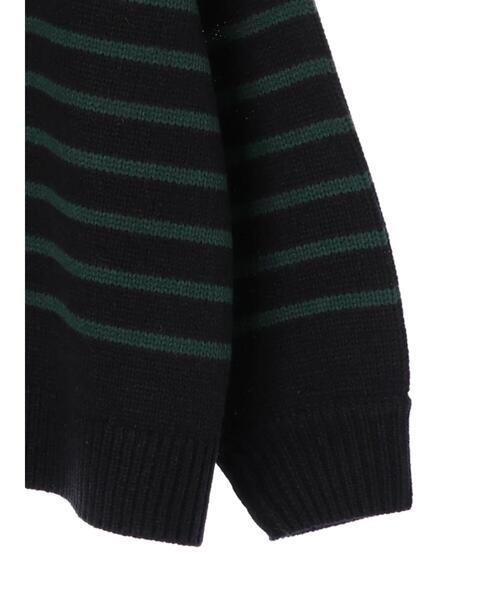 AMERICAN HOLIC（アメリカンホリック）の「2WAYボーダーニットカーディガン（カーディガン/ボレロ・レディース・ブルー系その他2/ブラック系その他4/ホワイト系その他4・FREE）」の11枚目の写真