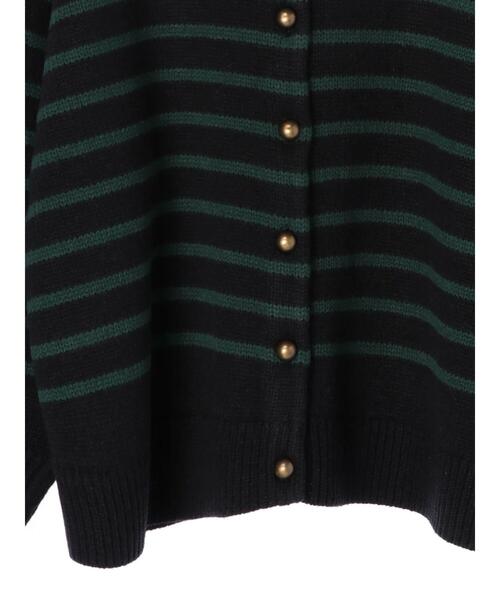 AMERICAN HOLIC（アメリカンホリック）の「2WAYボーダーニットカーディガン（カーディガン/ボレロ・レディース・ブルー系その他2/ブラック系その他4/ホワイト系その他4・FREE）」の10枚目の写真