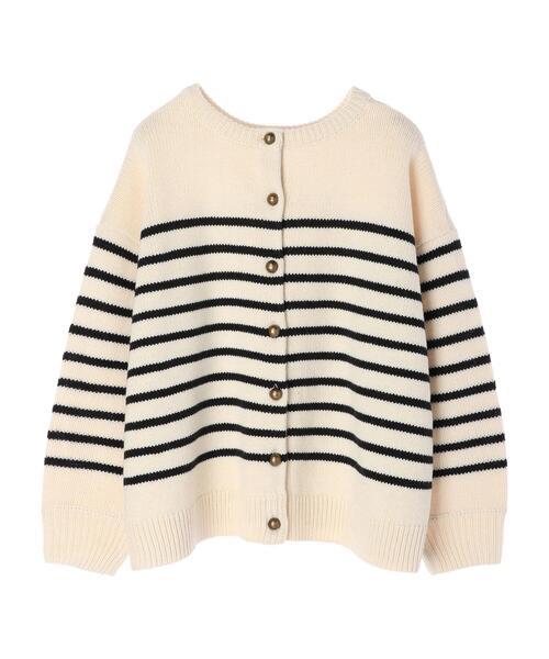 AMERICAN HOLIC（アメリカンホリック）の「2WAYボーダーニットカーディガン（カーディガン/ボレロ・レディース・ブルー系その他2/ブラック系その他4/ホワイト系その他4・FREE）」の6枚目の写真