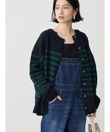 AMERICAN HOLIC | 2WAYボーダーニットカーディガン(カーディガン/ボレロ)