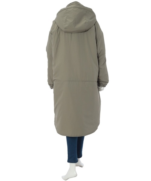 fifth（フィフス）の「中綿モンスターパーカー（ダウンジャケット/コート・レディース・ブラック/カーキ/ライトベージュ・MEDIUM）」の7枚目の写真