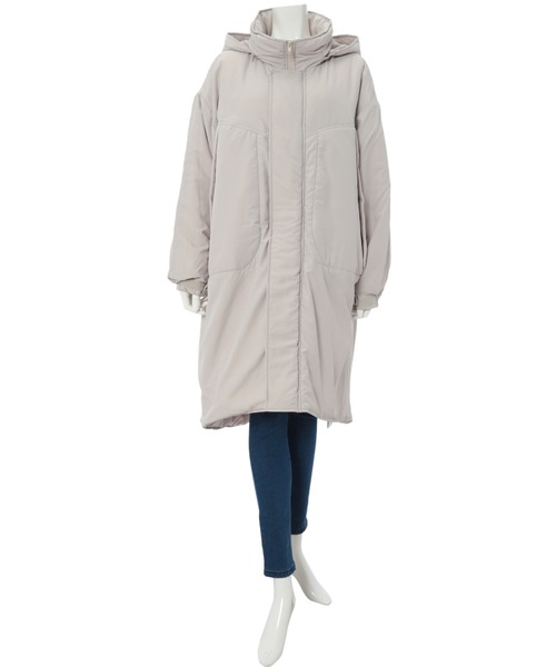 fifth（フィフス）の「中綿モンスターパーカー（ダウンジャケット/コート・レディース・ブラック/カーキ/ライトベージュ・MEDIUM）」の15枚目の写真