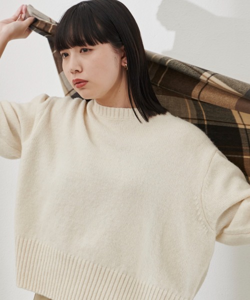 Aunt Marie's（アントマリーズ）の「チェック柄大判ストール（ストール/ショール・レディース・ブラック/ブルー・FREE）」の6枚目の写真