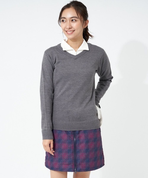 Fila フィラゴルフ レディースvネックセーター