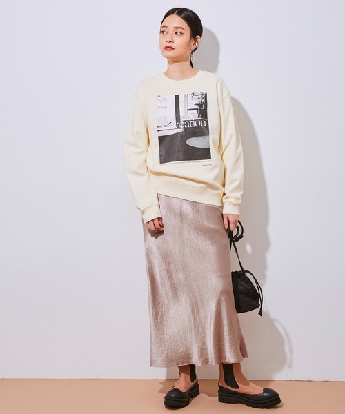 ADAM ET ROPE'（アダムエロペ）の「＜追加＞マーメイドラインサテンスカート（スカート・レディース・ホワイト/ブラック/ピンク・38/36）」の21枚目の写真