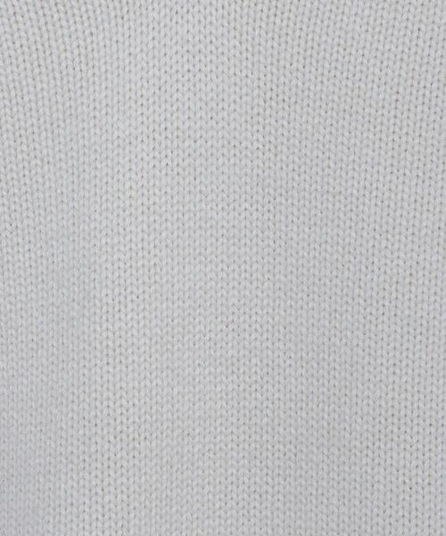 Drawer(ドゥロワー)の「<Drawer(ドゥロワー)> 7Gカシミヤコットン天竺編みVネックニット(ニット/セーター・レディース・ホワイト/ベージュ・1/2)」の9枚目の写真